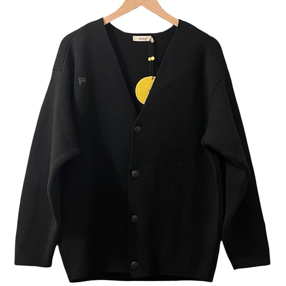 Pangaia Cashmere Wool Button‎ Oversized Sustainable Recycled Cardigan Sz Xs - Picture 2 of 11